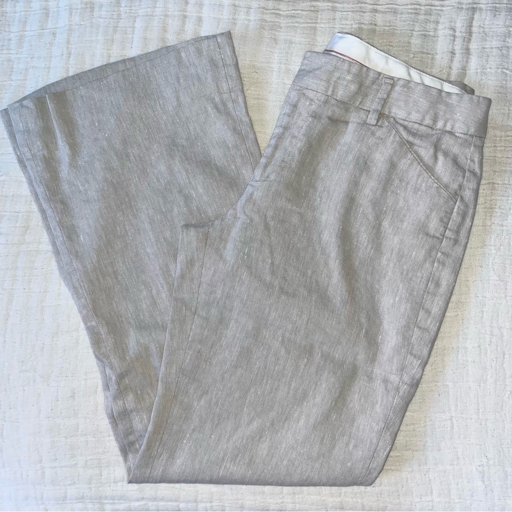 GAP Beige Linen Blend Perfect Trouser. Size 2A (Ankle)